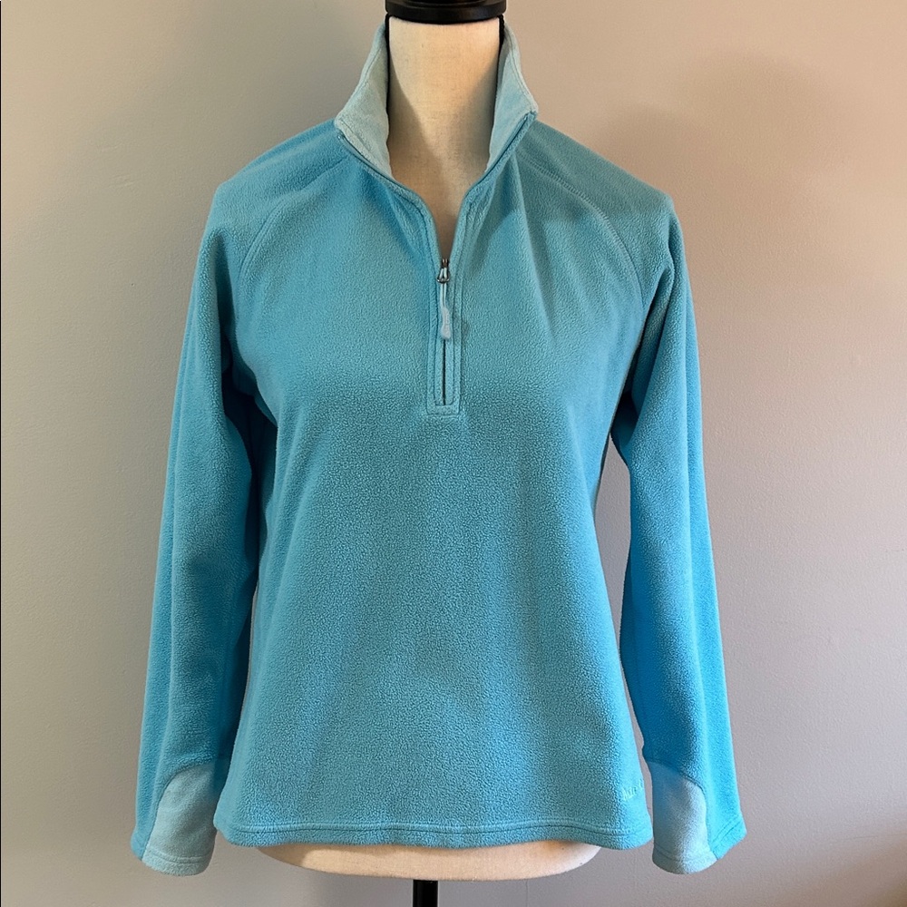 Marmot Quarter Zip Fleece in Teal Blue